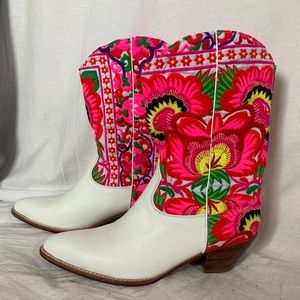 Embroidered MOMO New York Free People Collab Boots